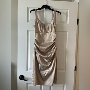 Suzy Chin for Maggie Boutique Gold cocktail dress